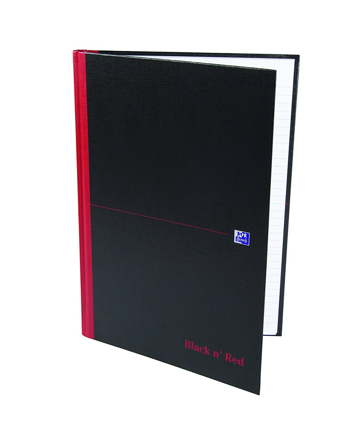 Oxford Confezione da 5 quaderni broché Black N 'Red A4 192 pagine piccoli quadretti 5 x 5 nero