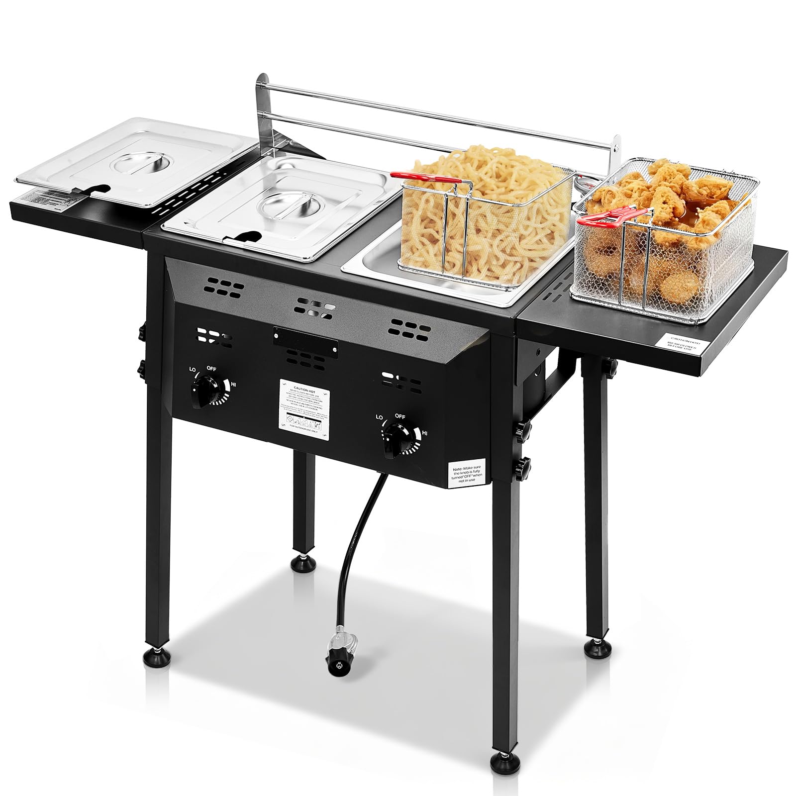 Outvita Double Burner Propane Deep Fryer