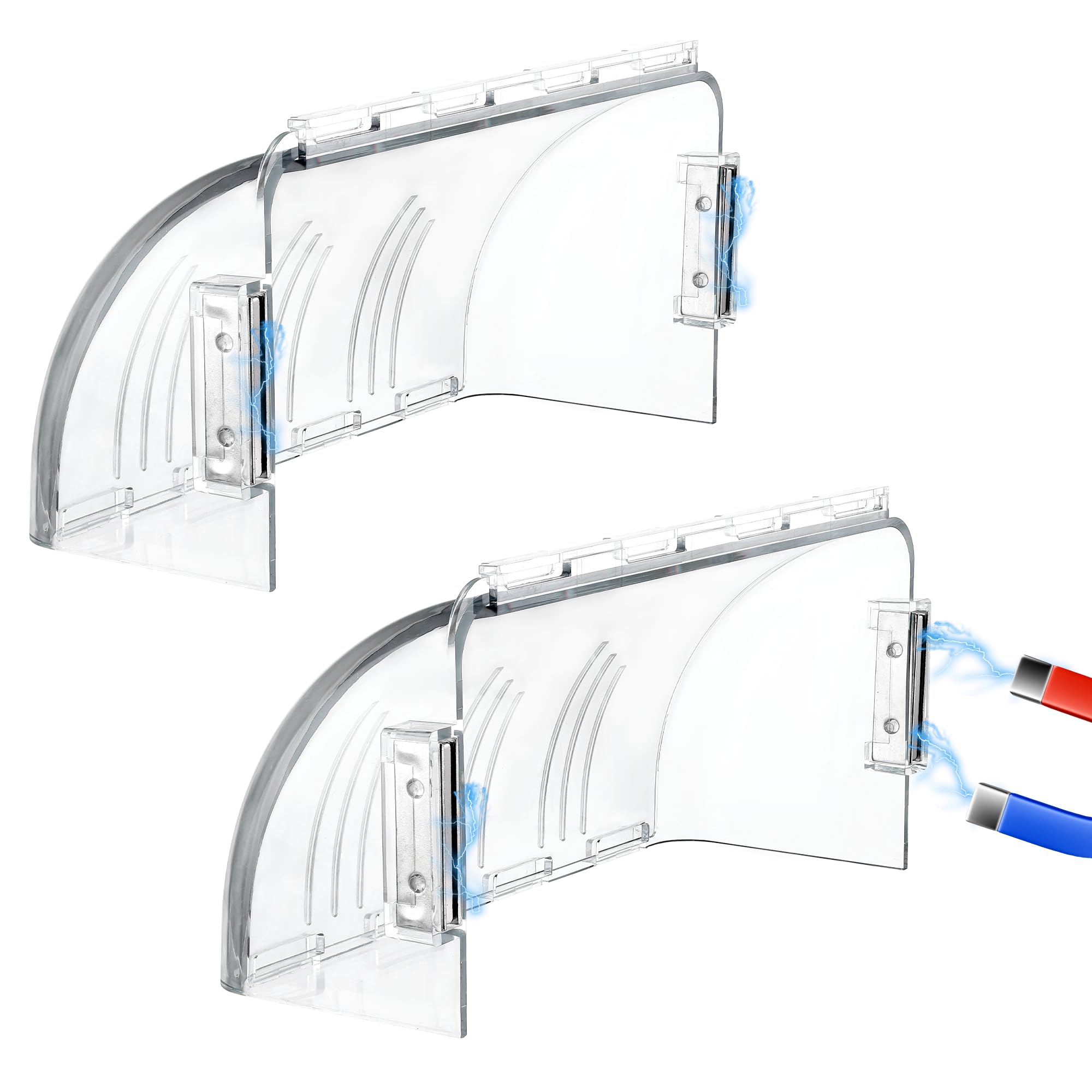 2 Pack Air & Heat Vent Deflector 8 to 15 Inches MIUKAA
