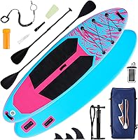 DUMOS 10.5ft Inflatable Stand Up Paddle Board SUP - 400lb Capacity, Non-Slip Deck & Complete Kit for Beginners