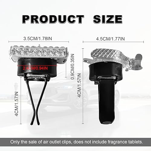 Miniatura 2 de 2 clips de ventilación de aire para automóvil, zapatos de tacón alto de cristal brillante y clips de cristal para bolsa mágica, clip de salida de