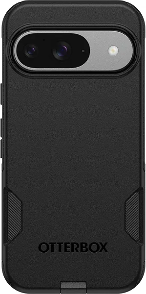 OtterBox Google Pixel 9 & 9 Pro Commuter Series Case - Black, Ultra-Sleek, Wireless Charging Compatible, Raised Edges Protect Camera & Screen (Ships in Polybag)