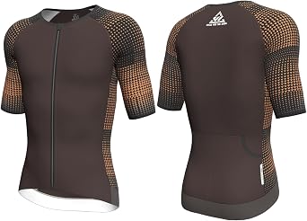 Wulibike Mens Triathlon Short Sleeve Top High Elasticity Jersey with 2 Pockets,Tri Shirts for Swim Bike Run Training Race
