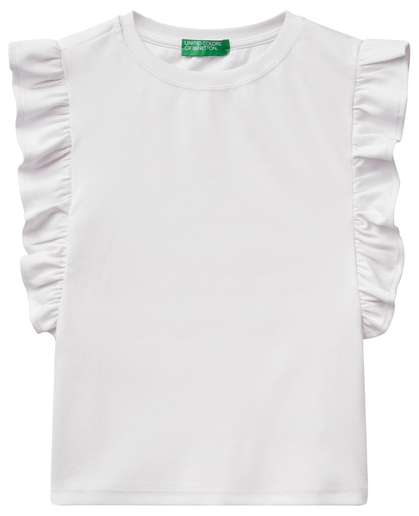 United Colors of Benetton T-Shirt für Damen, Weiß, X-Large