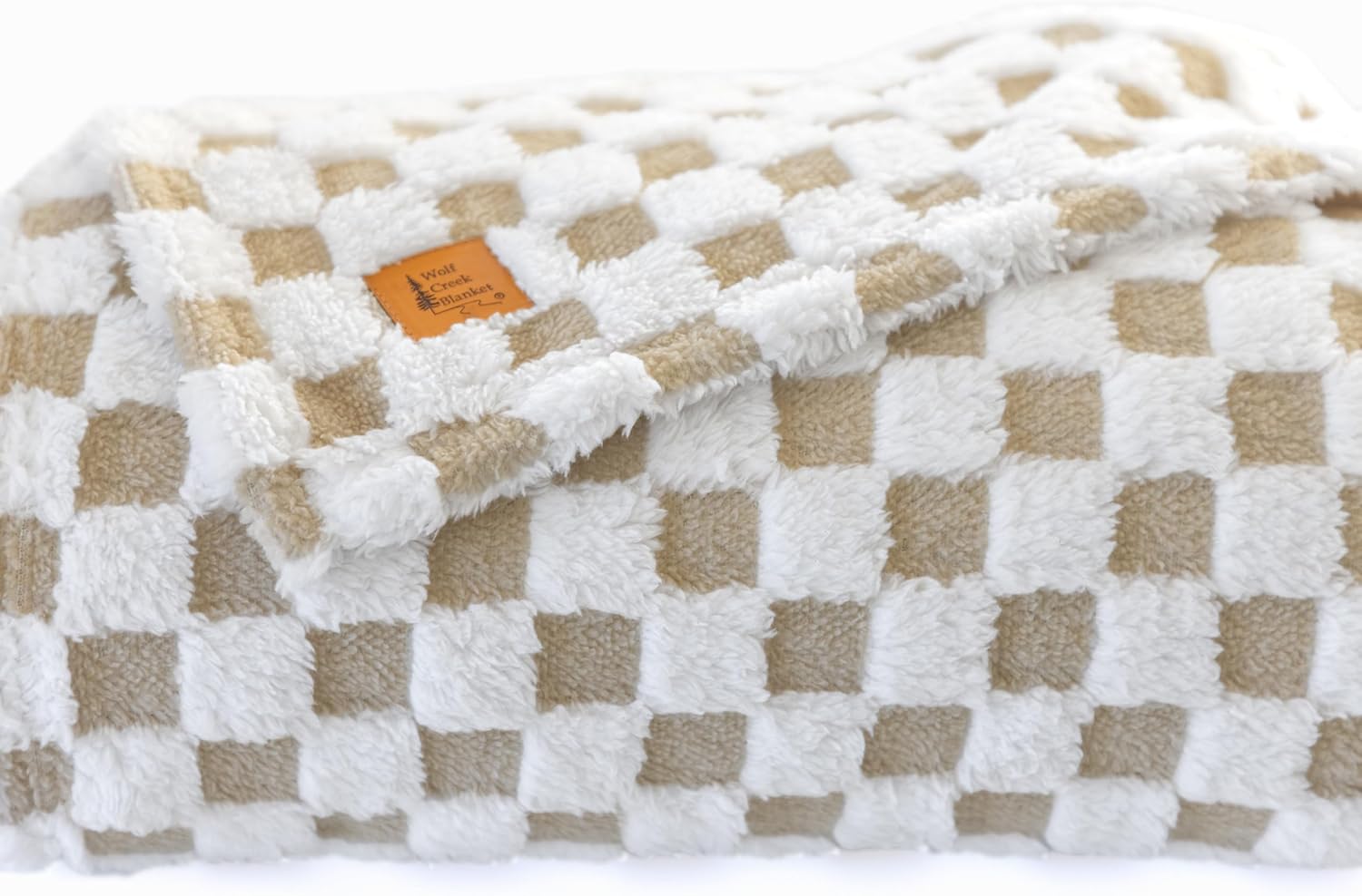 Checkered Throw Blanket - Shaggy Sherpa Throw Blanket for Couch, Chair or Bed. Cozy Soft and Preppy for Women. Lightweight & Breathable for Gentle Warmth Fun Colors 50x65 inches. (2X Charcoal)