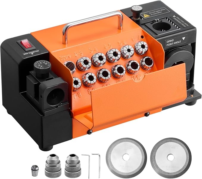 VEVOR Drill Bits Sharpener, MR-13A Drill Bits Grinder Sharpener 3-13mm,