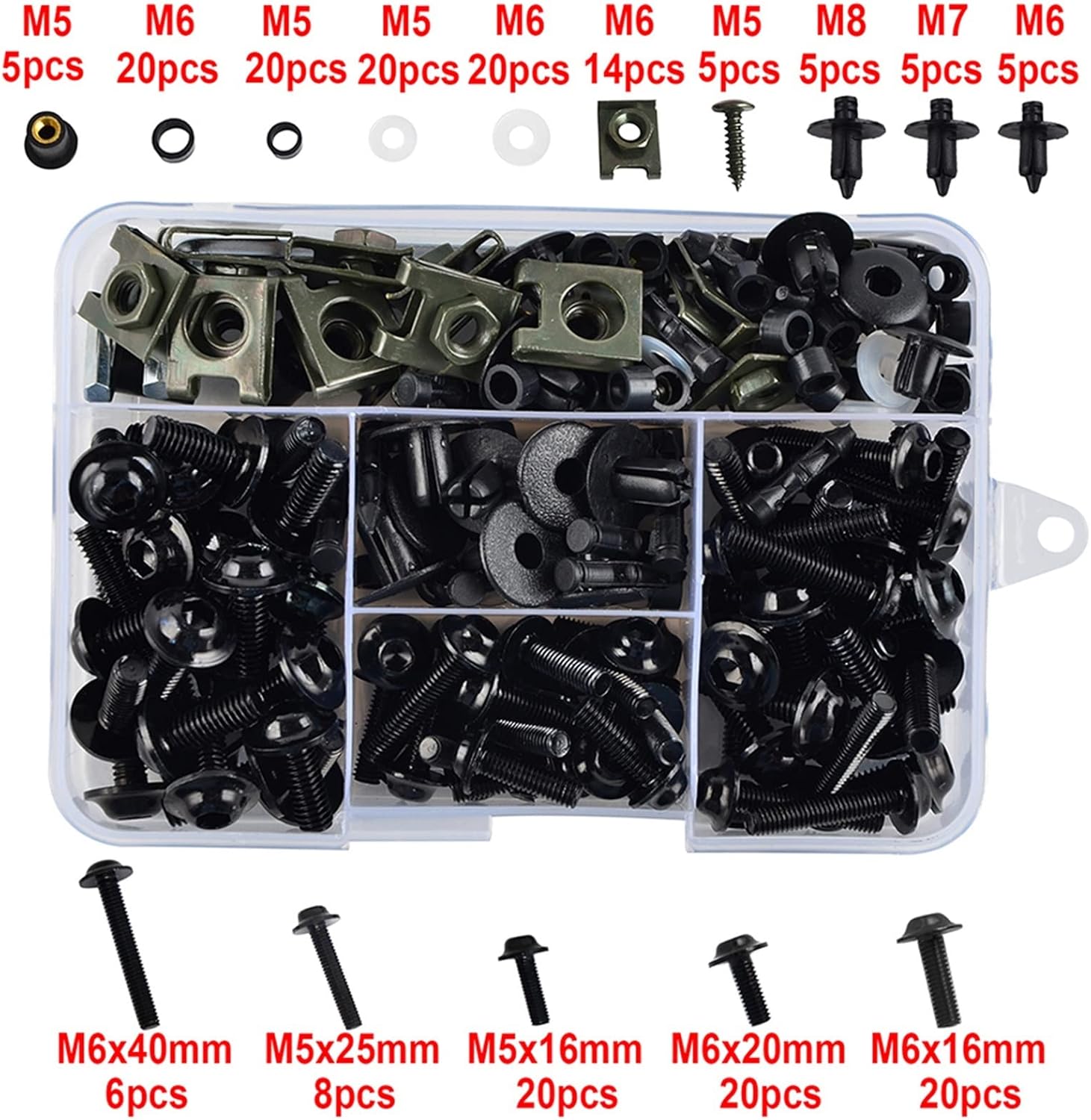 ボディアクセサリー ステンレス鋼フェアリングボルトキット に適合する