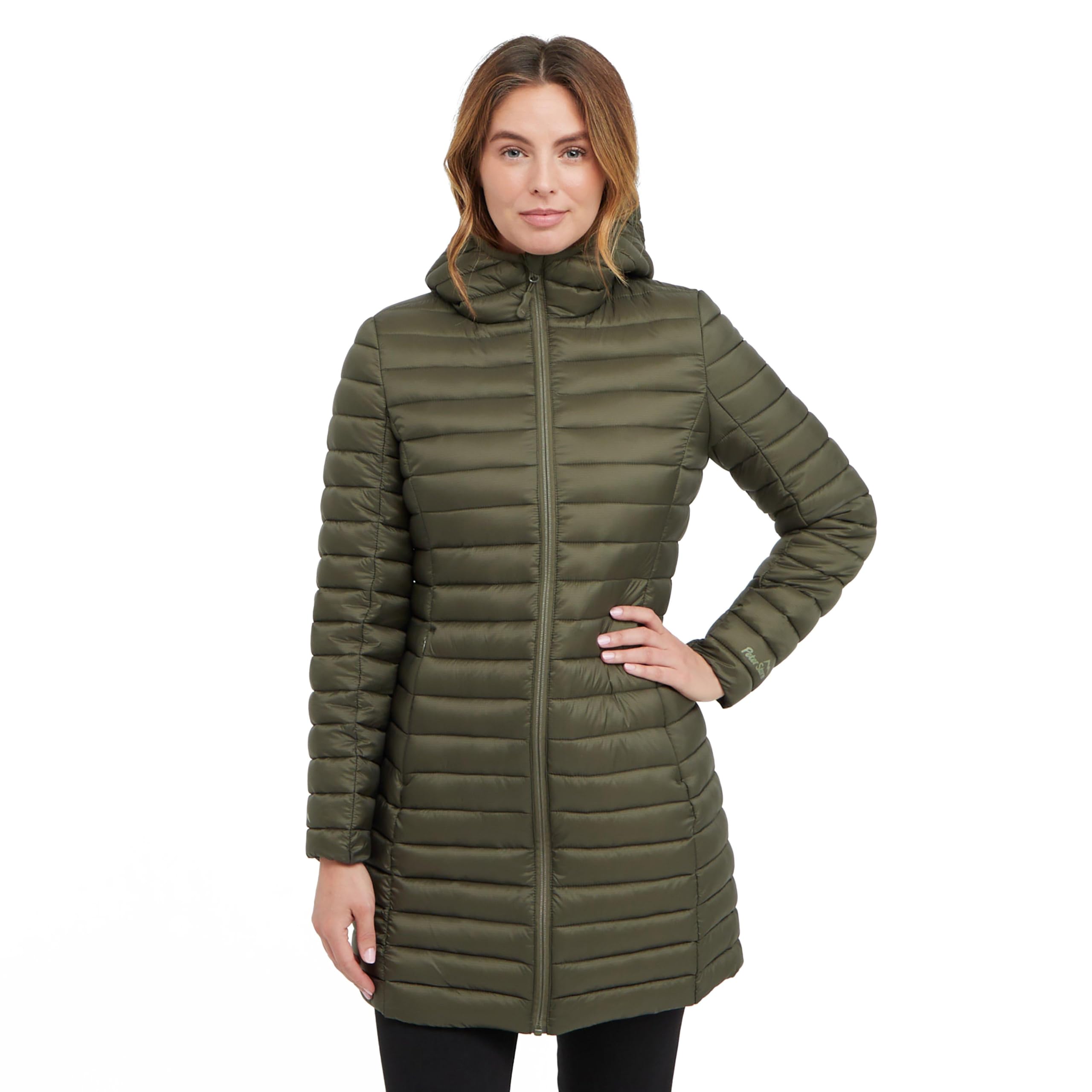 Peter Storm Women's Langdale Longline Baffle Jacket Khaki Size 10