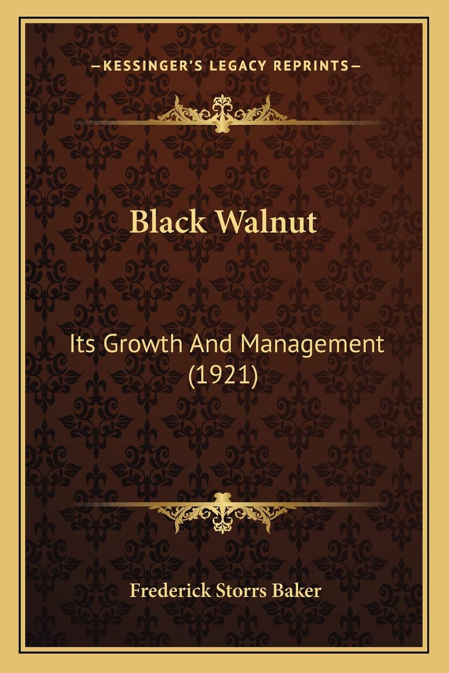 Black Walnut: Its Growth And Management (1921)
