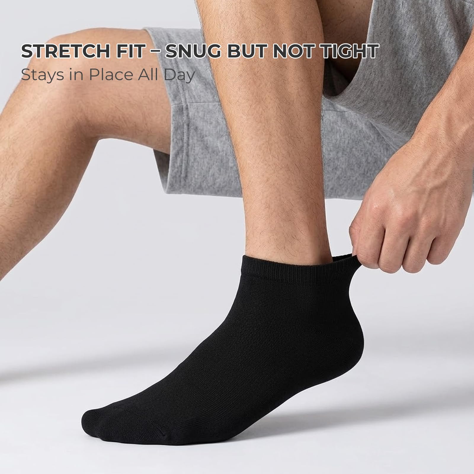 Calcetines Tobilleros de Algodón Peinado Suave Transpirables para Hombre y Mujer