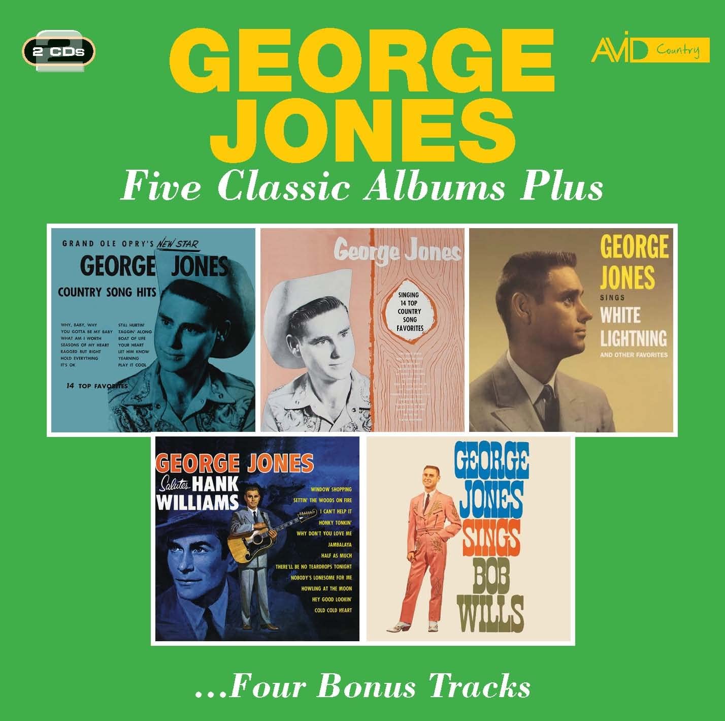 Five Classic Albums Plus (Grand Ole Opry's New Star / George Jones Sings / Sings White Lightning And Other Favorites / Salutes Hank Williams / Sings Bob Wills)