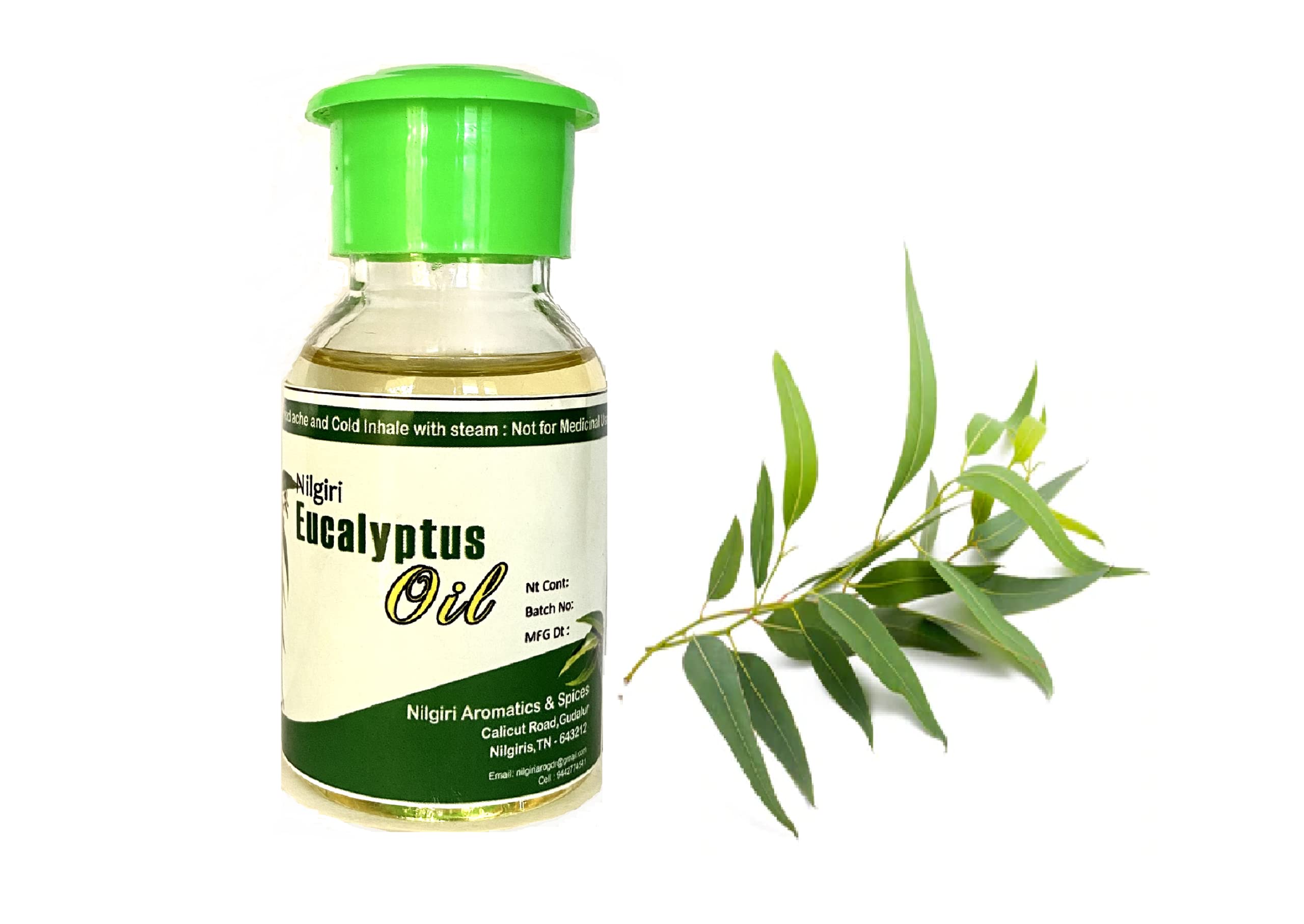 Nilgiri Aromatics - Premium Eucalyptus oil - 60 ML