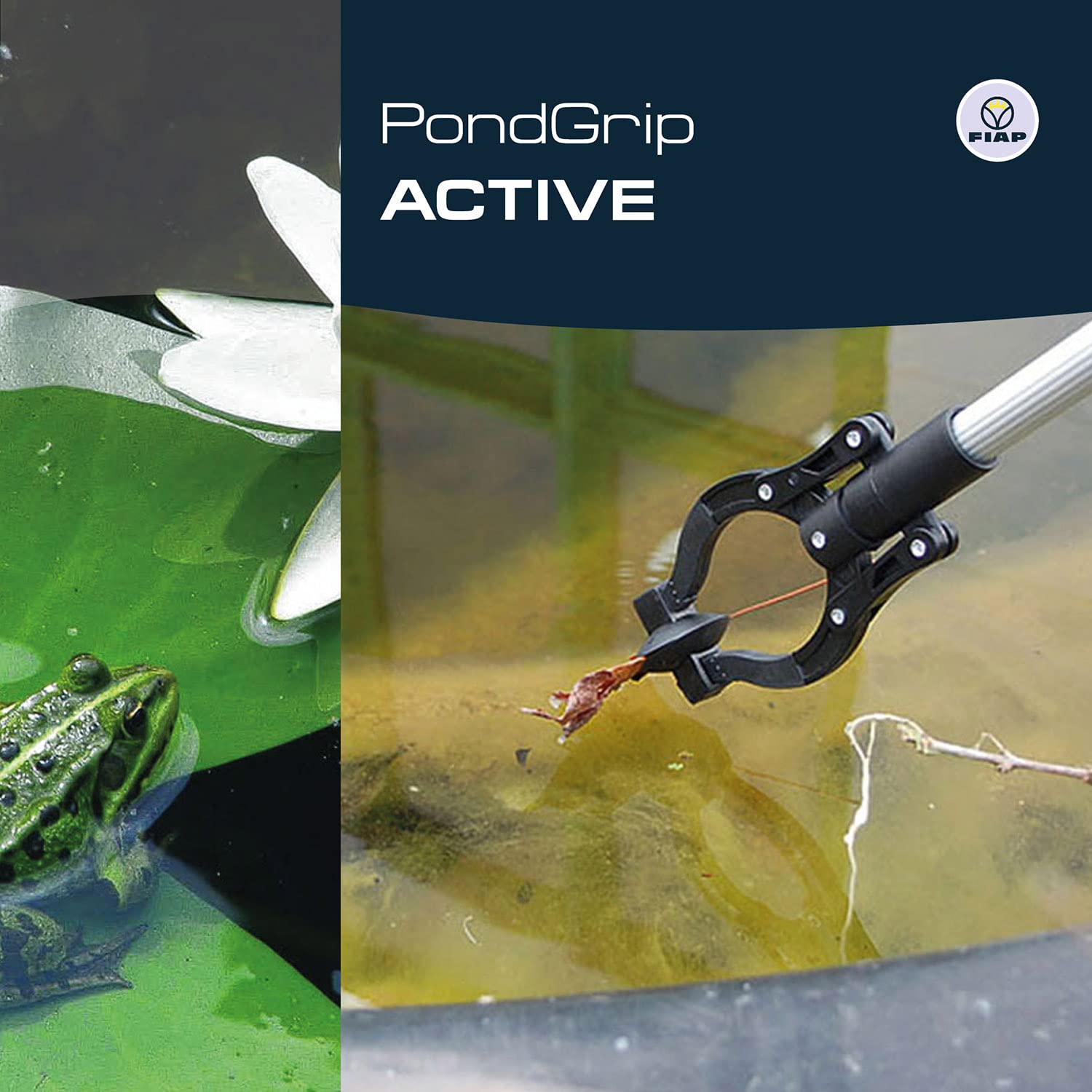 FIAP PondGrip ACTIVE - Teichzange - Hilfsmittel - Teichzubehör - Zubehör - Zange - Schmutzentfernung - Reinigung - Teichwerkzeug - Gartenteich