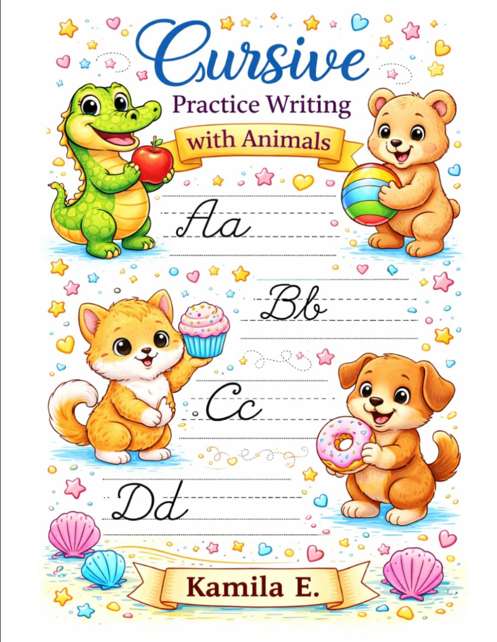 Cursive Practice Writing with Animals