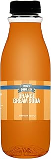 Ralph's Pure Cane Sugar Orange Cream Soda Sparkling Water Soda Maker Flavor Syrup | 16oz (Pint) Bottle | Sodamix