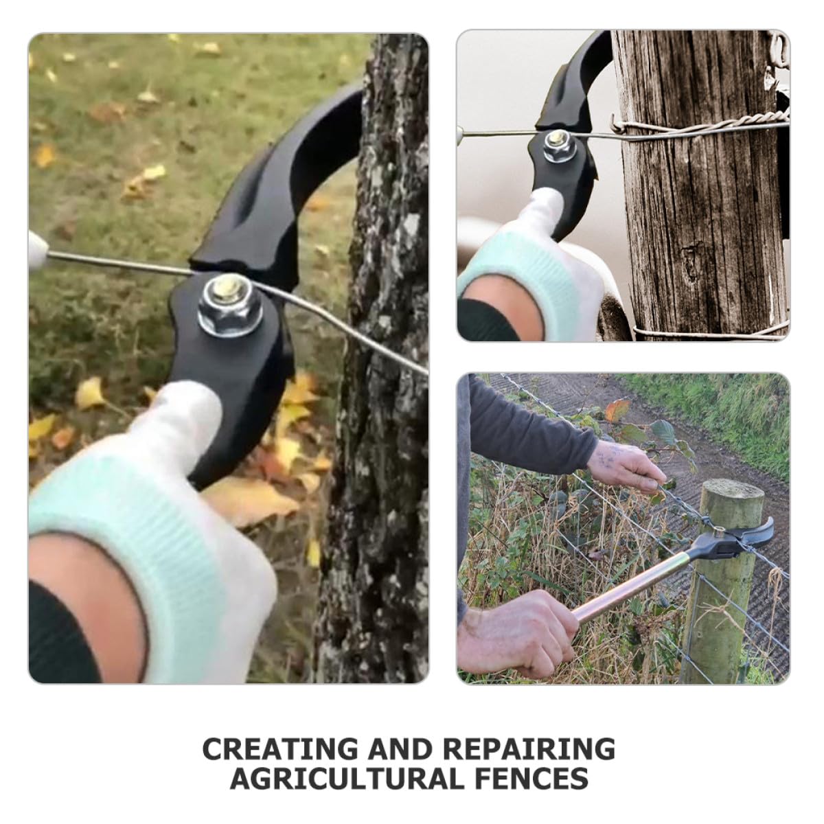 Herramienta Tensora de Alambre para Cercas Agrícolas, Tensor de Alambre para Vallas de Púas, Dispositivo Práctico para Tensar Cables y Cercados, 1 Pieza, Uso en Granjas y Ranchos