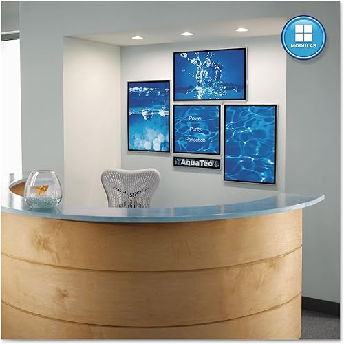 Miniatura 7 de Quartet Matrix - Pizarra blanca modular magnética/pizarra de borrado en seco, 48 x 31 pulgadas, marco de aluminio plateado (M4831)