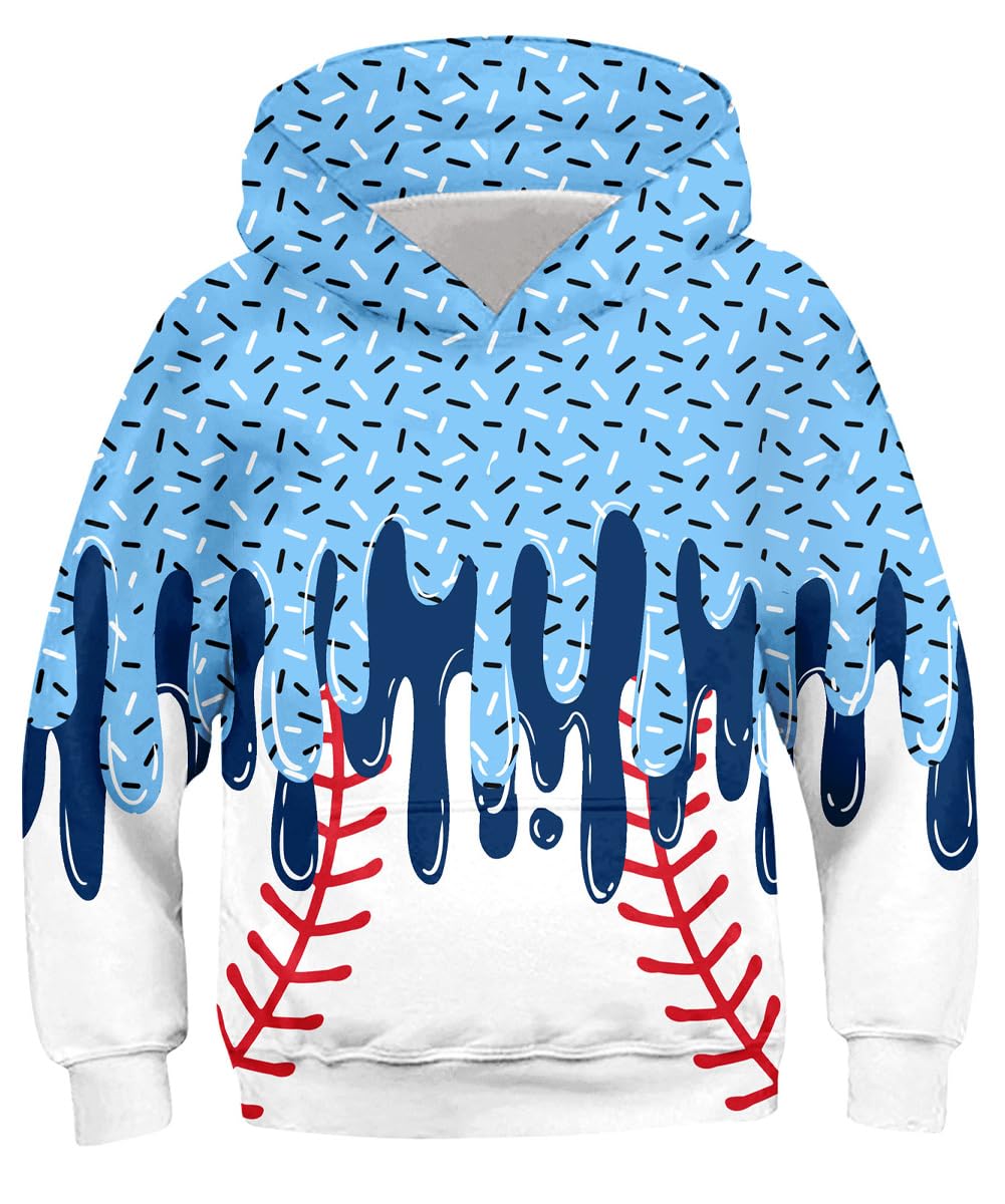Lovekider Boys Hoodie Kids 3D Print Graphic Pullover Sweatshirt 6-16 Years