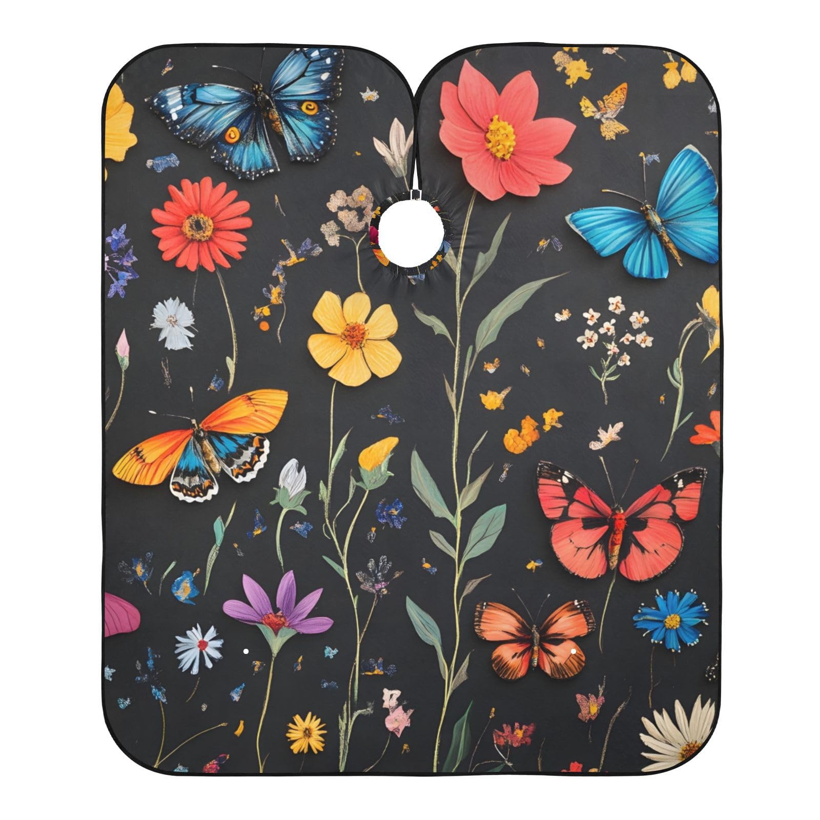 Hezely 6h9v6a3v Hair Dye Cape, Barber Cape for Adults,Waterproof Salon Cape,Waterproof Hairdressing Styling Hair Cutting, 65