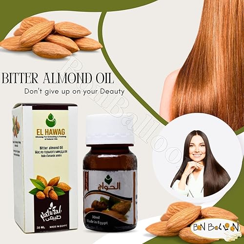 Miniatura 5 de Aceite de almendras amargas puro prensado en frío natural vegano para el cuidado del cabello de la cara y la piel, cuidado de la piel, cuerpo facial