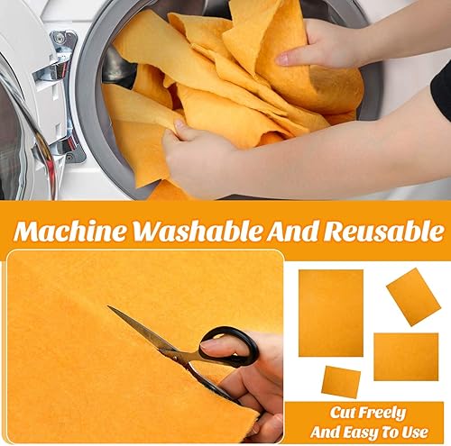 Miniatura 4 de Paquete de 10 paños de gamuza absorbentes para secado de automóviles, paños de gamuza alemana a granel, lavables a máquina, reutilizables,