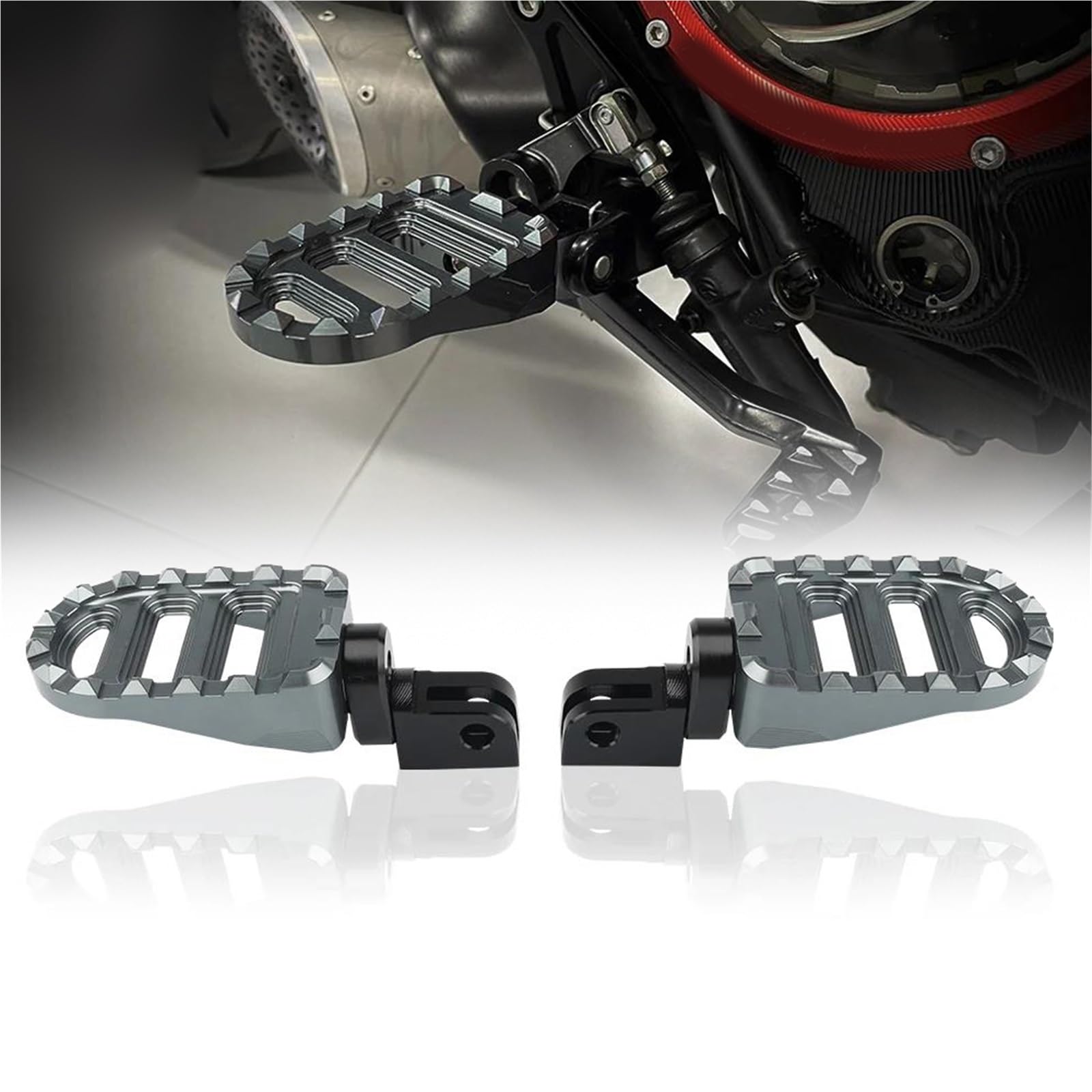 Repose-pieds Knight en alu usiné pour HAWK11 et DAX St 125