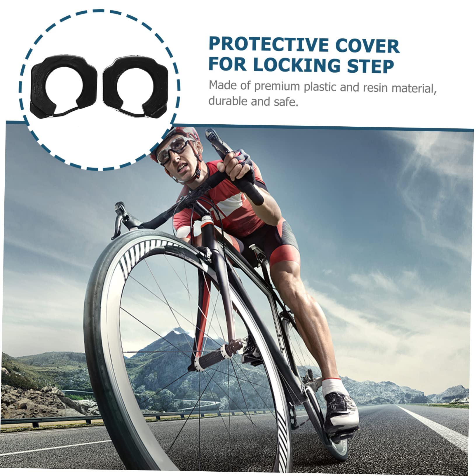 BESPORTBLE 3paia Copertura Protettiva Per Tacchetti Da Bici Di Resistente e Comoda Compatibile Con Pedali Clipless Accessorio Per Biciclette Per Maggiore Efficienza e Sicurezza Durante La