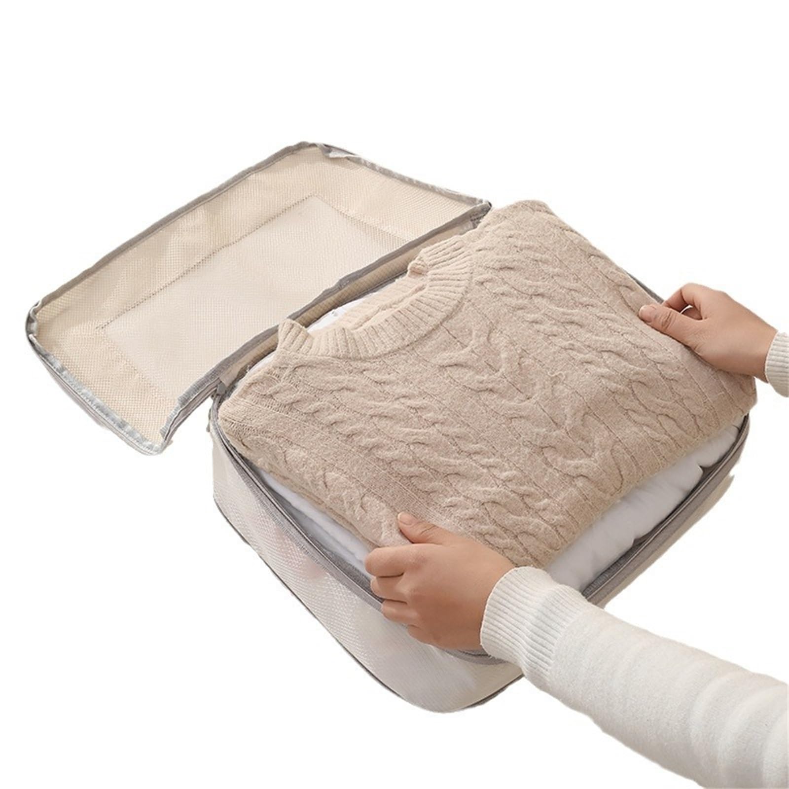 Organizzatori da Viaggio a Compressione Cubi di imballaggio a compressione for organizzatori di imballaggio for bagagli espandibili Cubi di imballaggio a compressione 4 set for valigie a mano Borse es
