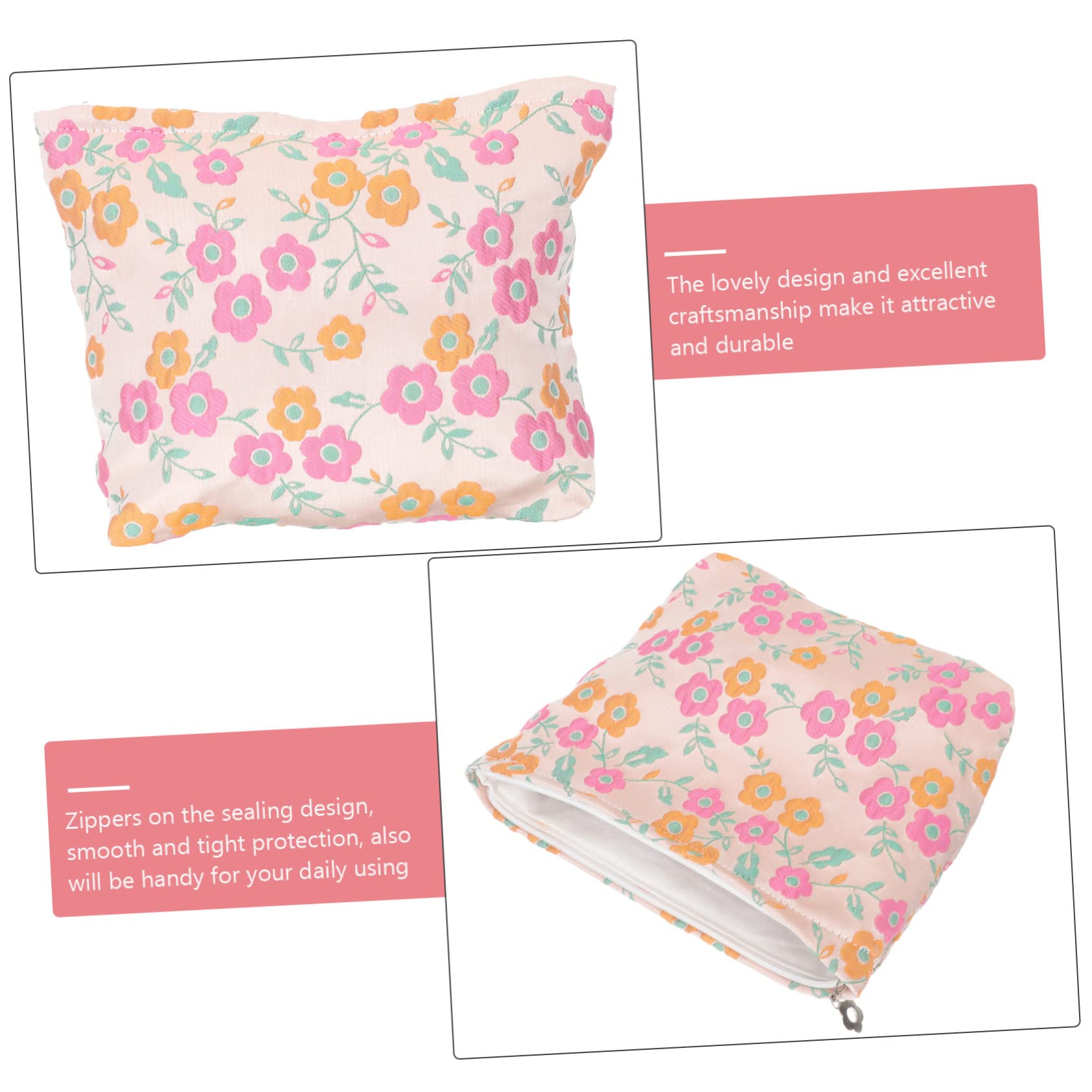 FRCOLOR 5st Münzgeldbörse Kosmetiktasche Reise-Make-up-Organizer Kosmetiktaschen Kosmetiktasche Tragbar Reisetaschen Französisch Tasche Mit Großem Fassungsvermögen Fräulein