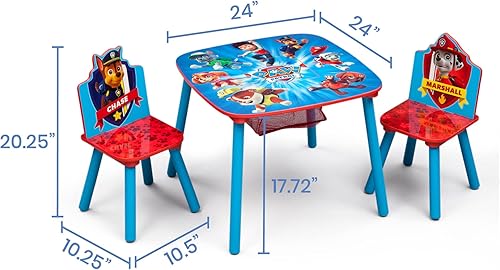 Vista 11 de Delta Children Juego de mesa y silla para niños con almacenamiento (2 sillas incluidas) - Ideal para artes y manualidades, merienda, educación