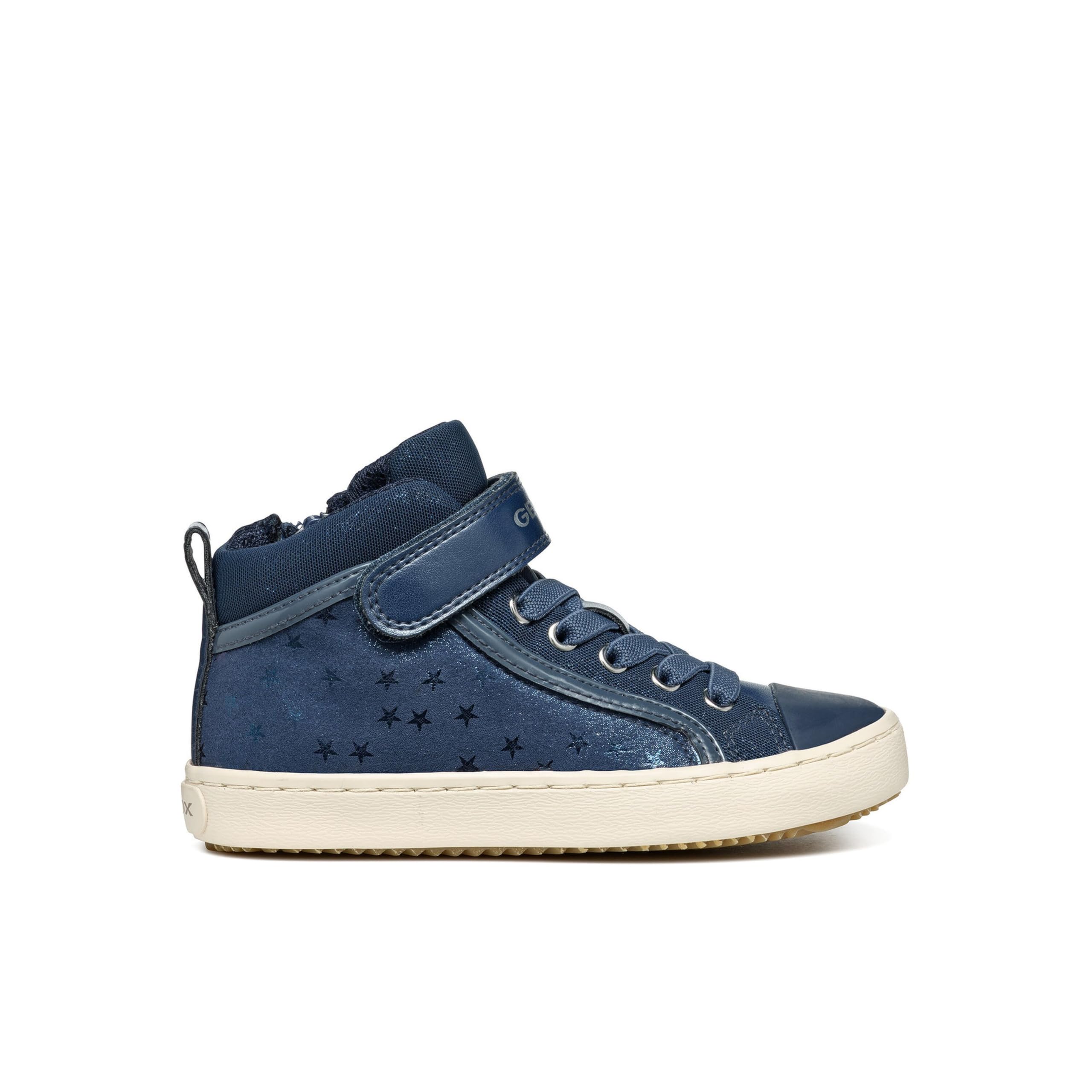Geox J Kalispera Girl I Sneaker, Blue, 11 UK Child