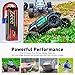Zeee Premium Series 3S Lipo Battery 5000mAh 11.1V LCG Hard Case Batttery Height 25mm 120C with EC5 Connector for RC Car Truck Tank Racing Hobby (2 Pack)