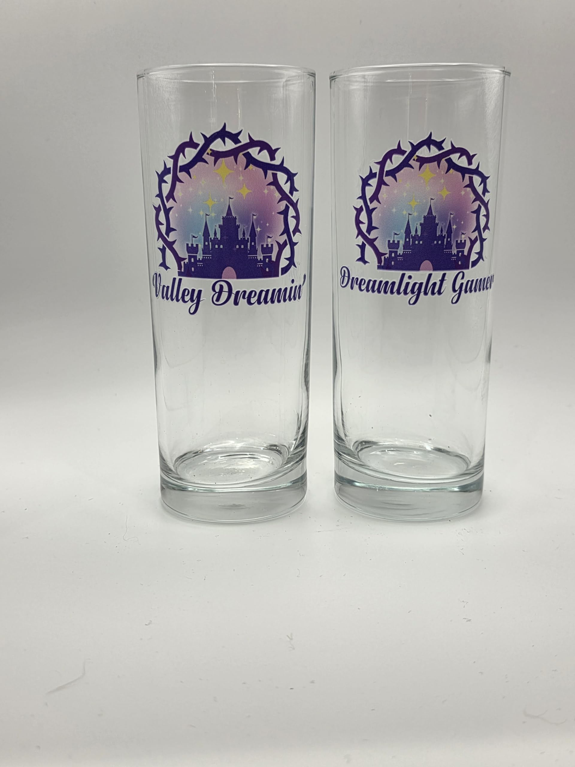 DLV Gamer Drinking Glass Tumbler. Unique Gift Drinking Glass. (One Size, Valley Dreamin)