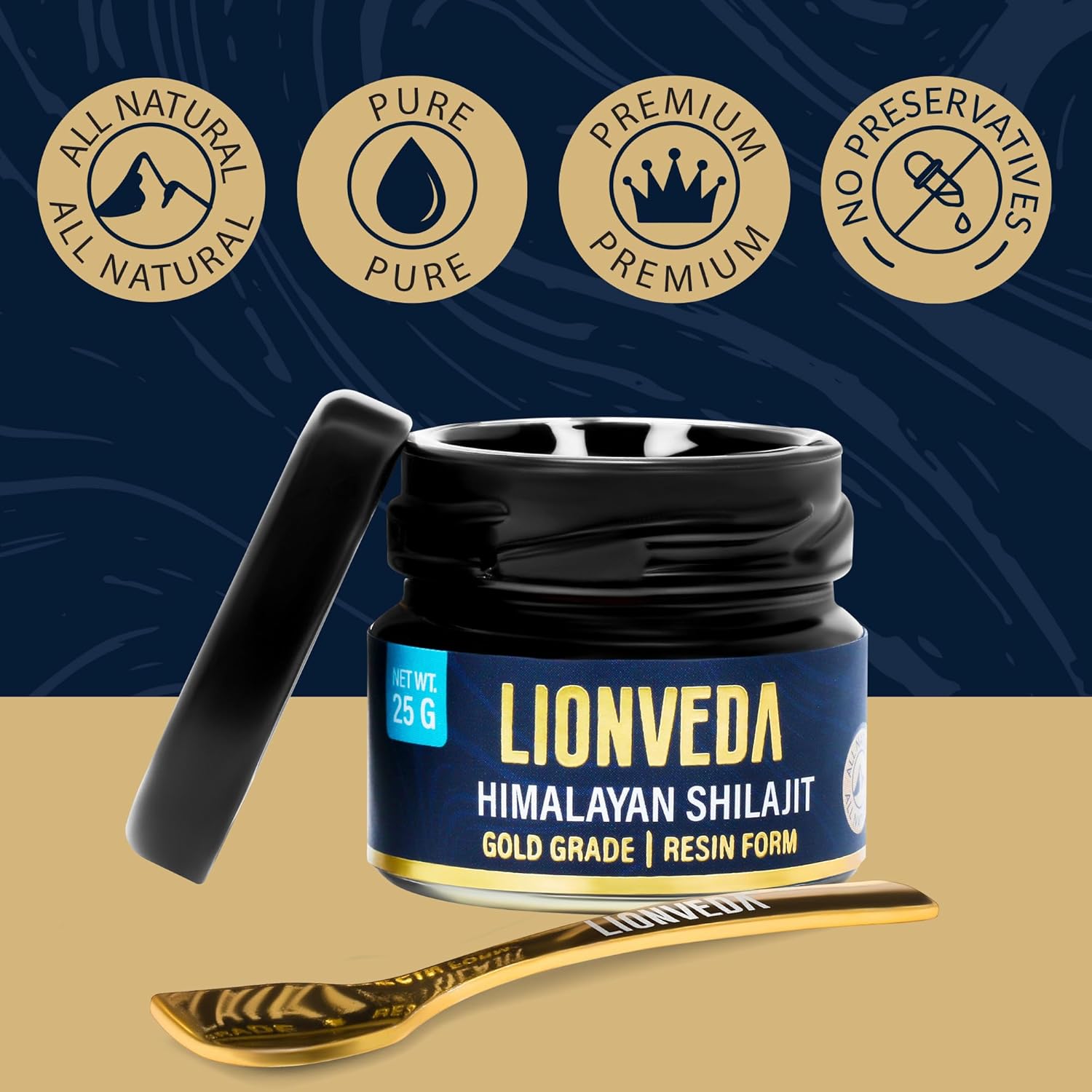 Lyonweeda 50 grams of original Himalayan Shiljit resin (certified gold grade) for men, gym, stamina, energy and better health. 100% pure Shiljit/Shiljeet Liquid (2 x 25G = 50G (pack of 2)) Lyonweeda 50 grams of original Himalayan Shiljit resin (certified gold grade) for men, gym, stamina, energy and better health. 100% pure Shiljit/Shiljeet Liquid (2 x 25G = 50G (pack of 2))