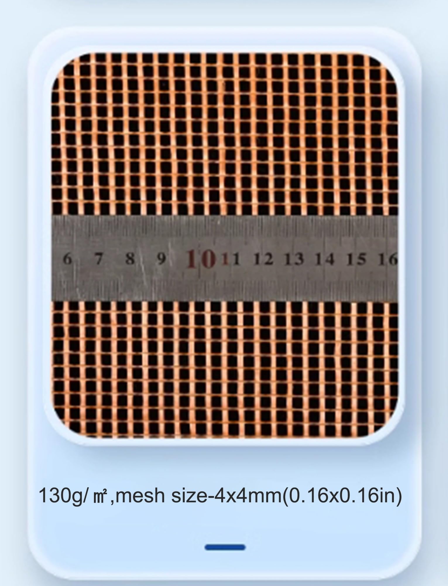 Generico Rete for Giunti in cartongesso in Fibra di Vetro da 130 g/m², Rete in Fibra for Rinforzo calcestruzzo for Riparazione e miglioramento di pareti(Bule)