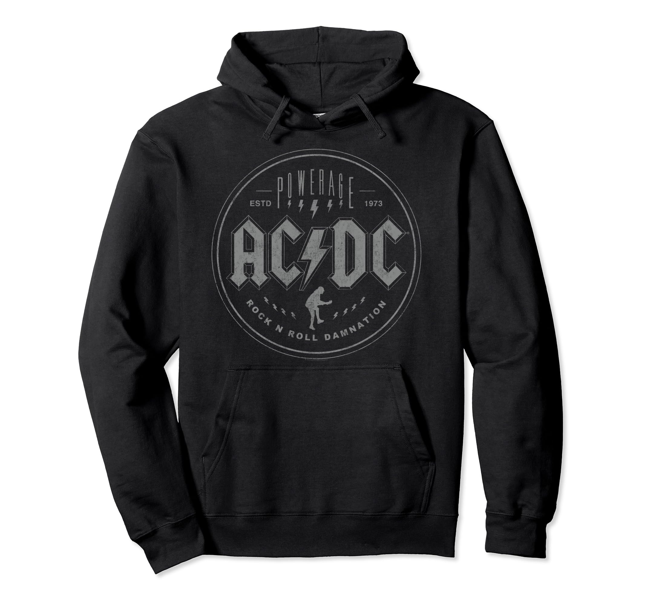Official AC/DC Rock N Roll Damnation Band Music Vintage Logo Pullover Hoodie