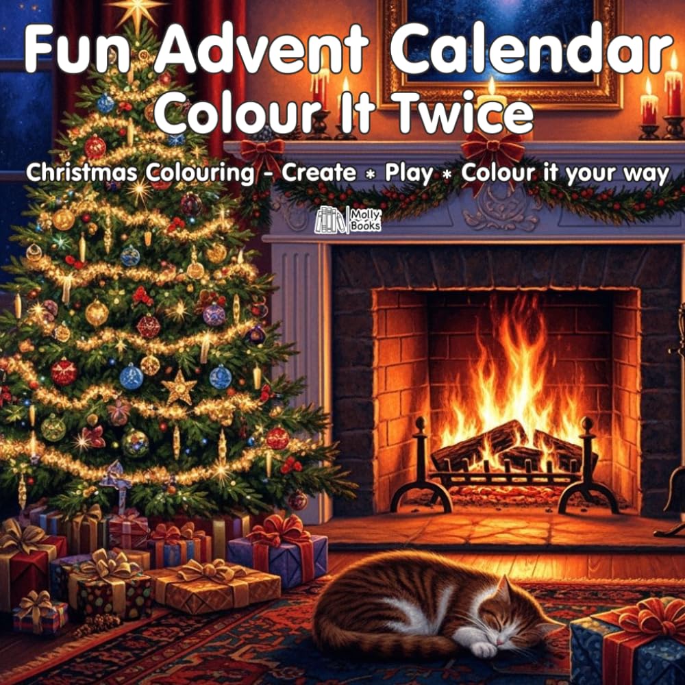 Fun Advent Calendar: Colour It Twice - Create * Play * Colour it your way