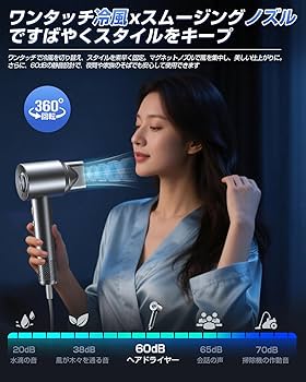 ヘアドライヤー 大風量 速乾 ブラシレスDCモーター 温冷風 美髪 ヘアケア 超大風量 速乾 ヘアドライヤー ブラシレスDCモーター 温冷風自動