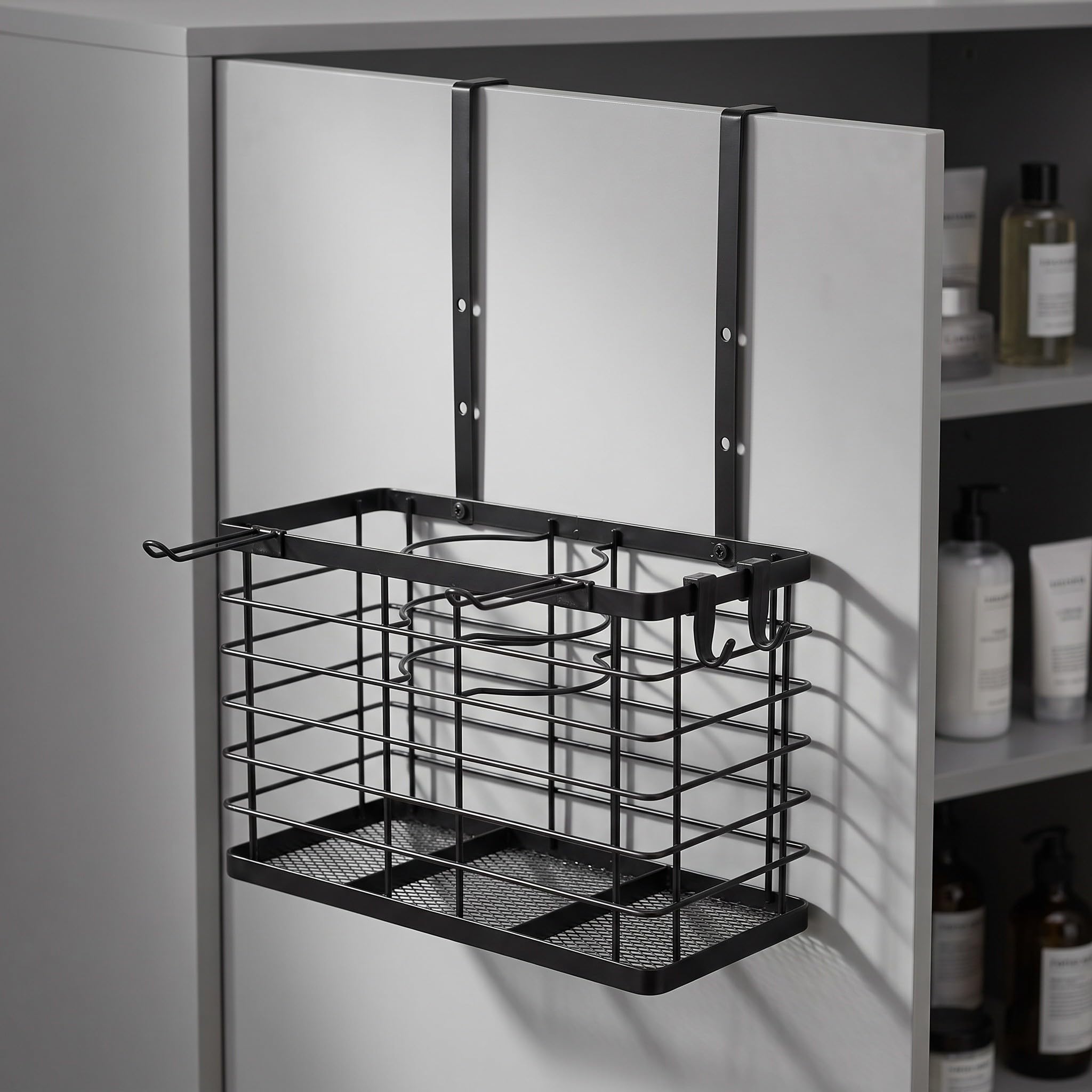 OUNONA Soporte para secador de Pelo, Organizador de baño para Puerta de