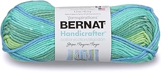 Handicrafter Cotton Stripes Yarn, 1.5 oz, Gauge 4 Medium Worsted, 100% Cotton, Country Stripes - Buy now