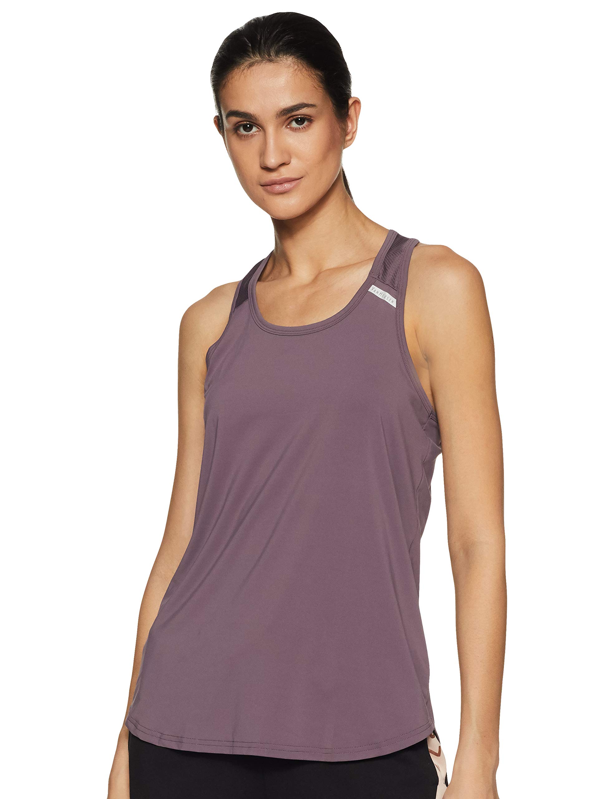 van heusen Women Polyester Proactive Racerback Regular Fit Tank Top - Polyamide Elastane - Anti Bacterial, Sleeveless, Round Neck-picture-30