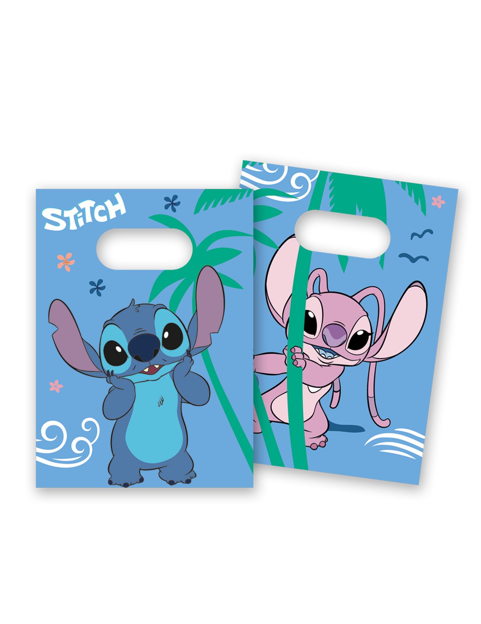 PROCOS Stitch Set 63 PCS Paper Napkins Plates Cups Invitations Flag Banner TABLECOVER Hats Happy Birthday Banner