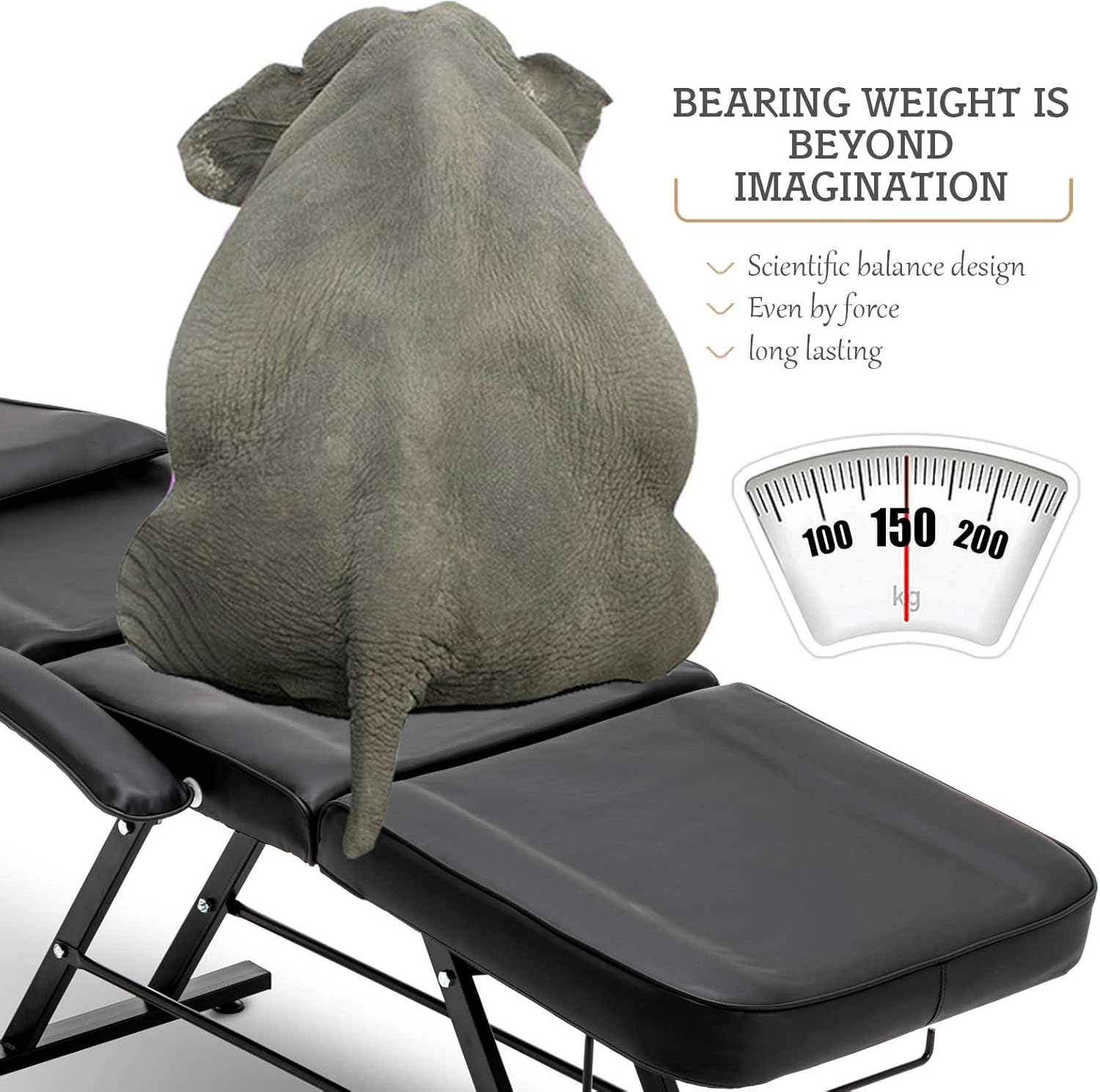 Massage Facial Bed Portable Tattoo Spa Salon Chair Beauty Massage Table Chair (Black) : Beauty & Personal Care