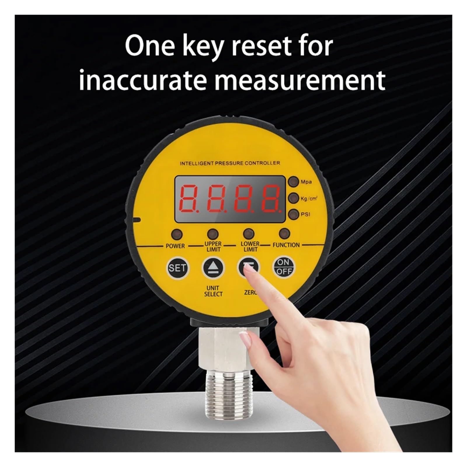 Manómetro, Manómetro digital G1/4, manómetro inteligente, controlador de interruptor presión agua negativa(0-1.6Mpa,380V)