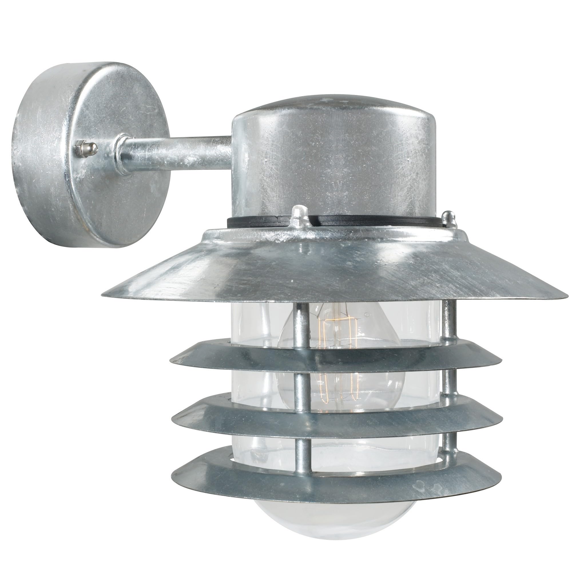 Nordlux Galv Vejers Down Outdoor Wall Light, Downward-Facing Light, Anized