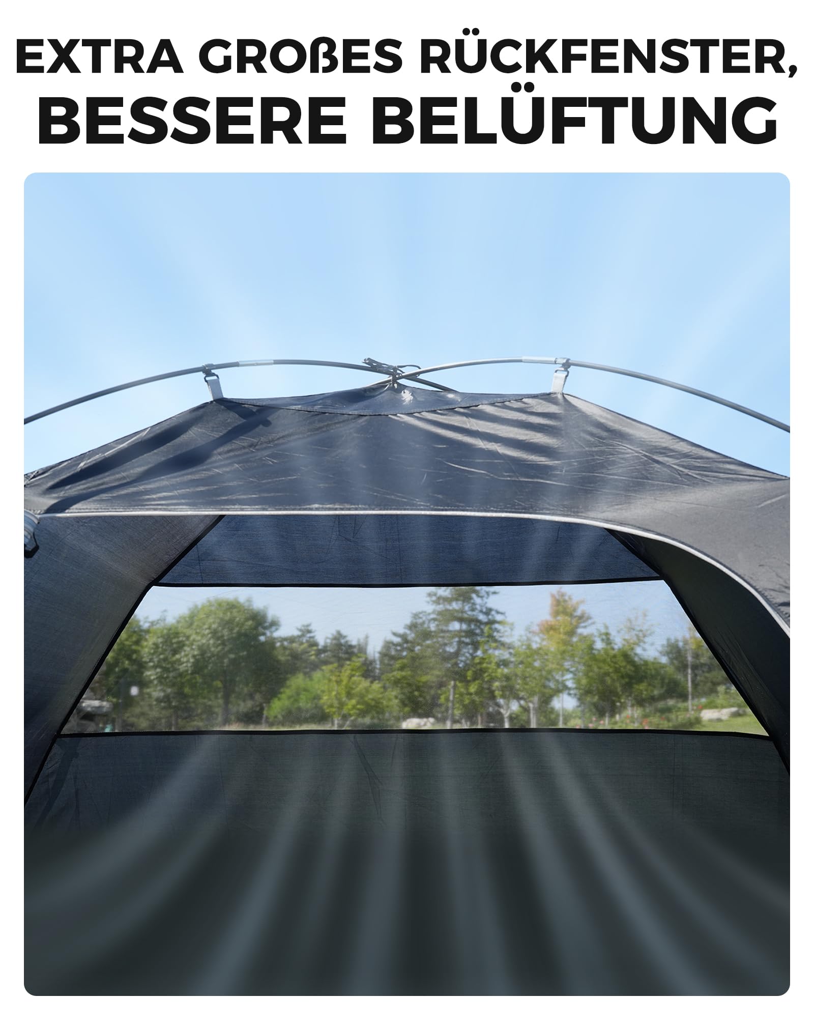 KingCamp Zelt 4 Personen, Geräumiges Camping Zelt mit Vorraum & PVC-Fenster, Einfach Aufzubauendes Doppelzelt, 3000mm Wasserdichtes Zelt, Leichtes Kuppelzelt für Outdoor Garten Camping