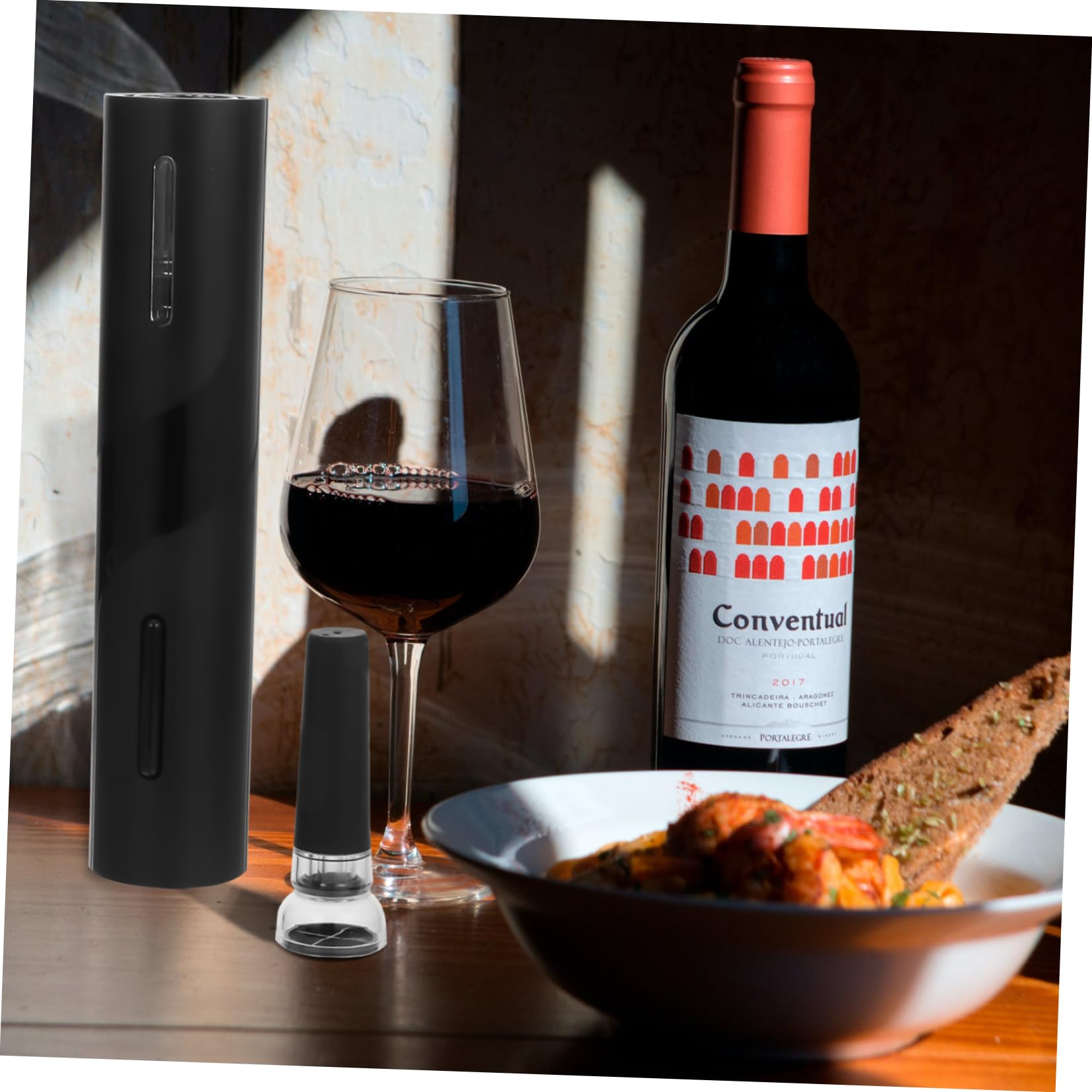 FUNOMOCYA Automatic Wine Opener Set Electric Wine Opener Comfortable to Hold for Red White Bottles