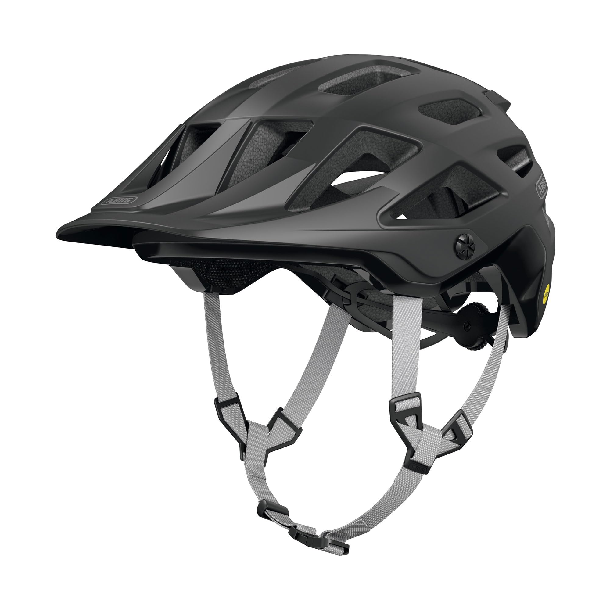 ABUS MTB-Helm Moventor 2.0 MIPS, Casco de Bicicleta Negro, Talla L