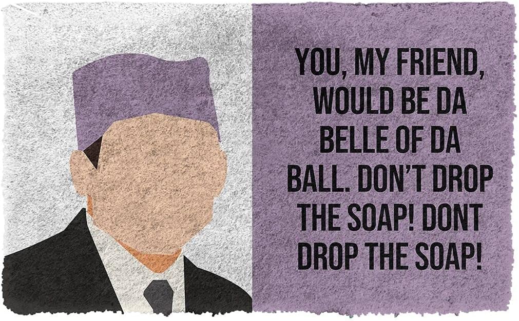 TIANTUR The Office Prison Mike Custom Doormat Housewarming Gift Personalized Rug Home Room Decor 20"x32"