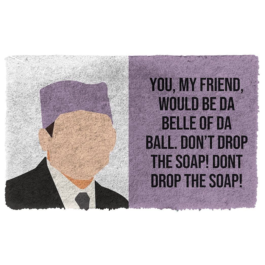TIANTUR The Office Prison Mike Custom Doormat Housewarming Gift Personalized Rug Home Room Decor 20"x32"